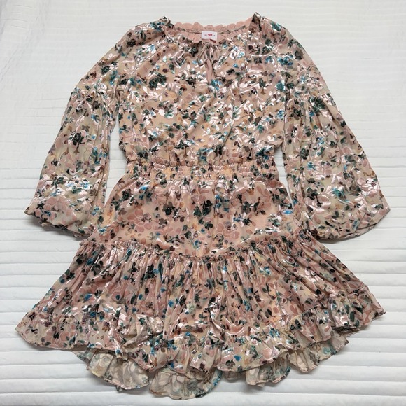 Buddy Love Dresses & Skirts - Buddy Love Women's Floral Print Elastic Waist Tiered Mini Dress Size‎ Medium